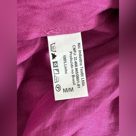 Adriana Degreas Brazil Solid Shirt Voluminous Sleeves And Knot Coverup Swim - Picture 6 of 6